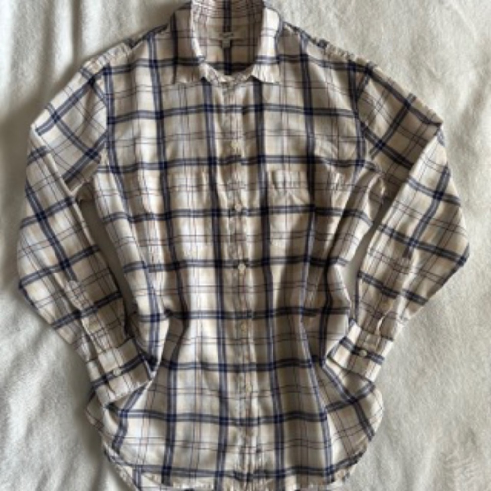 Madewell Lightweight Button Up Long Sleeve Sz XXS